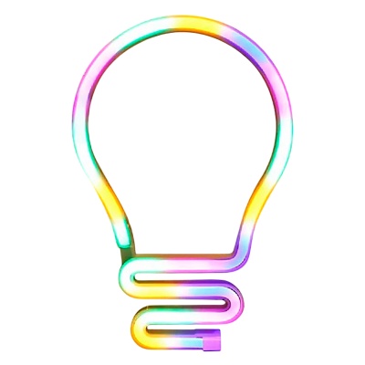 Неоновый подвесной ночник Bulb iLikeGift 151-2021042-02 1